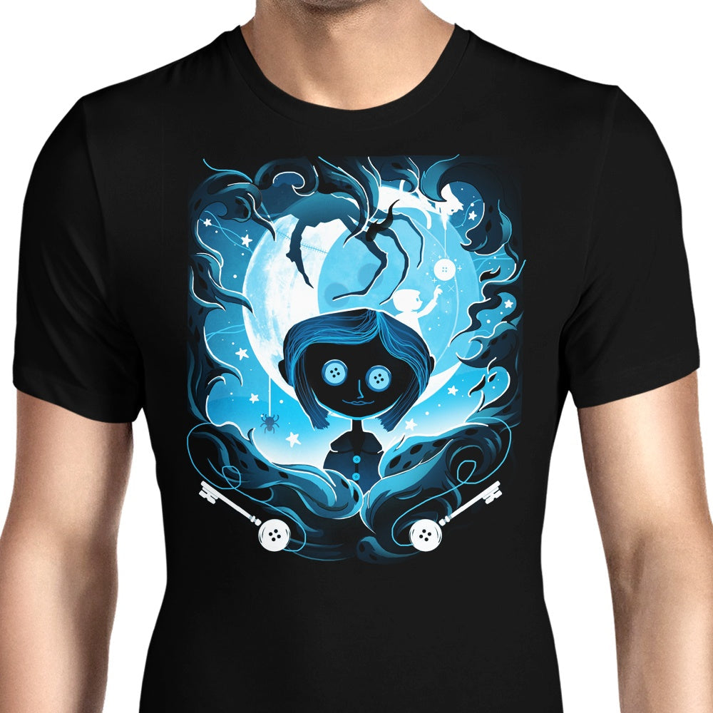 Darkness Button Men's Apparel - Adult & Kids T-Shirts, Sweatshirts & Hoodies apparel design preview 1