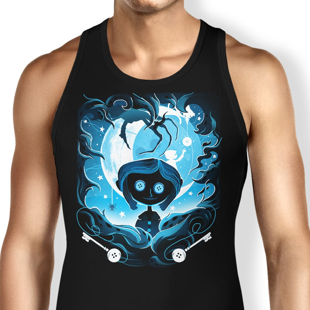 Darkness Button Tank Top - Adult & Kids T-Shirts, Sweatshirts & Hoodies apparel design preview 1