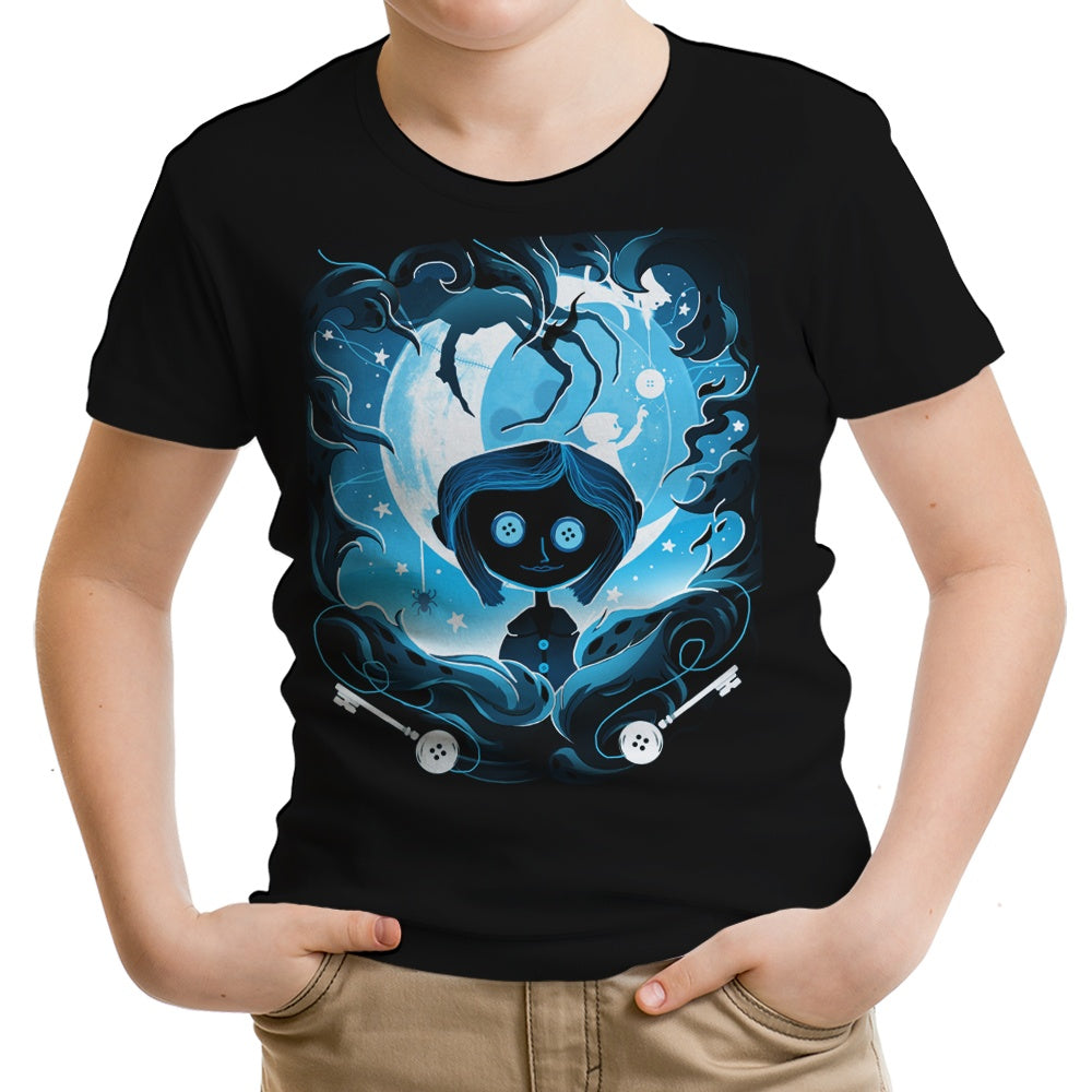 Darkness Button Youth Apparel - Adult & Kids T-Shirts, Sweatshirts & Hoodies apparel design preview 1