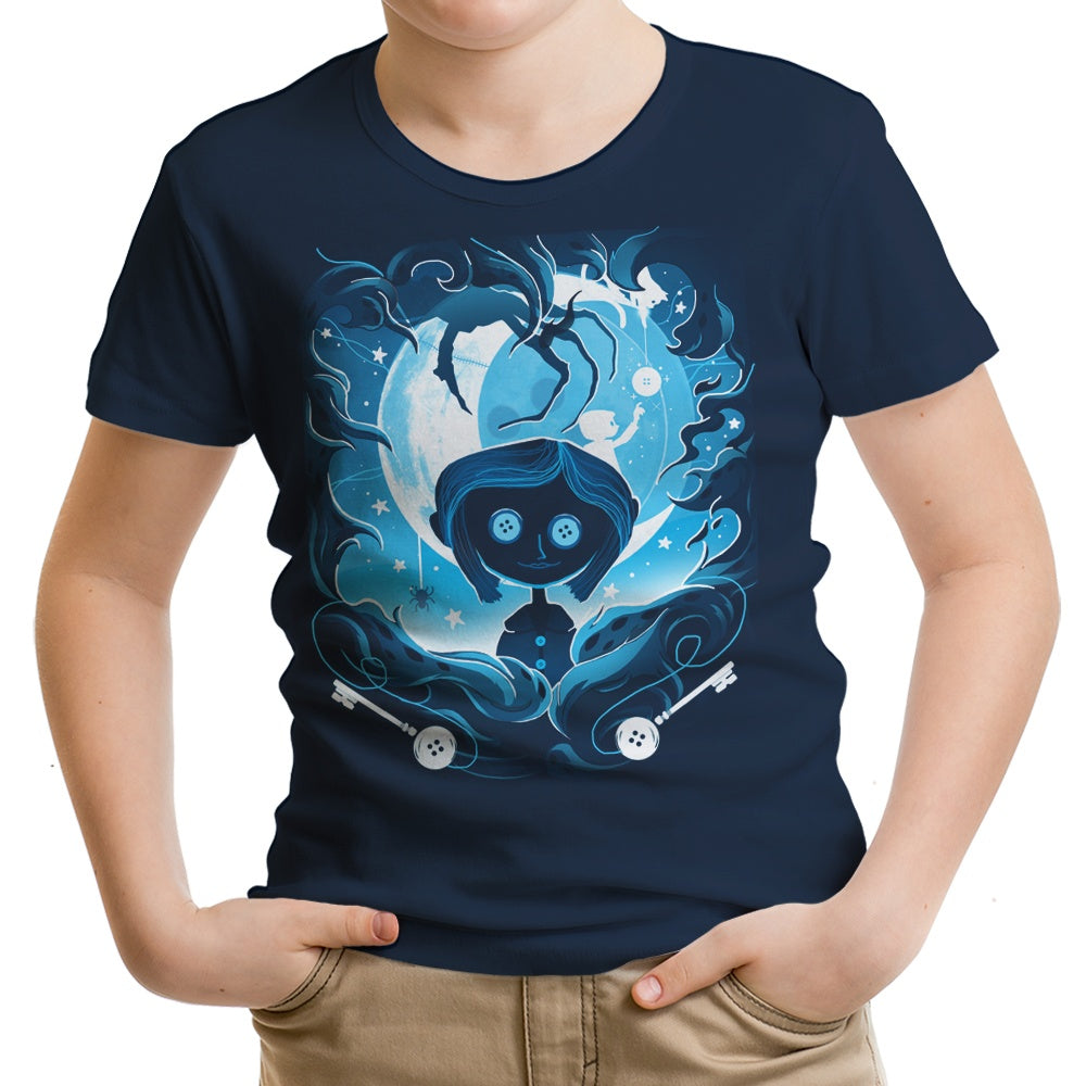 Darkness Button Youth Apparel - Adult & Kids T-Shirts, Sweatshirts & Hoodies apparel design preview 2