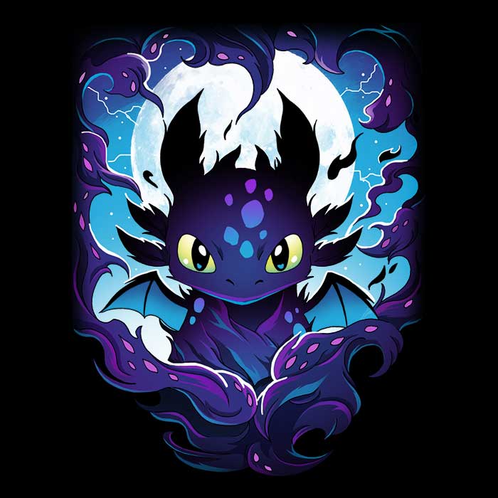 Darkness Dragon Coasters - Adult & Kids T-Shirts, Sweatshirts & Hoodies apparel design preview 1