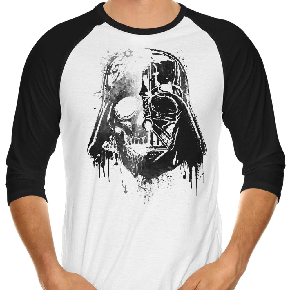 Darth Skull 3/4 Sleeve Raglan - Adult & Kids T-Shirts, Sweatshirts & Hoodies apparel design preview 1