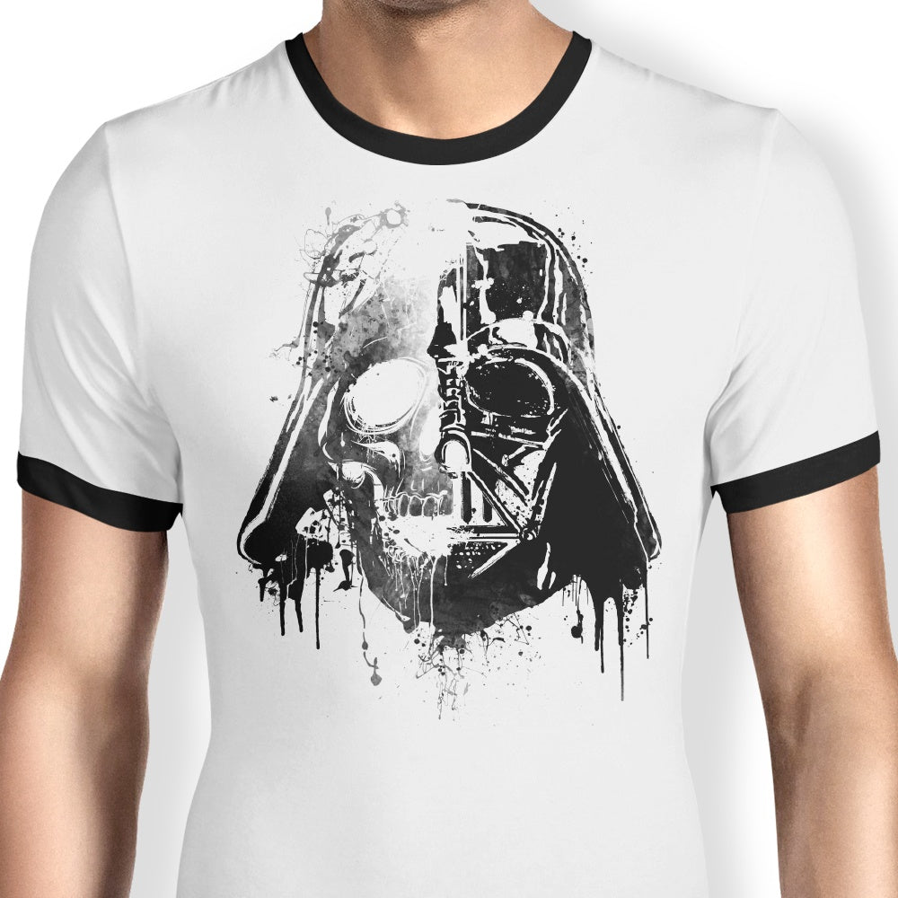 Darth Skull Ringer - Adult & Kids T-Shirts, Sweatshirts & Hoodies apparel design preview 1