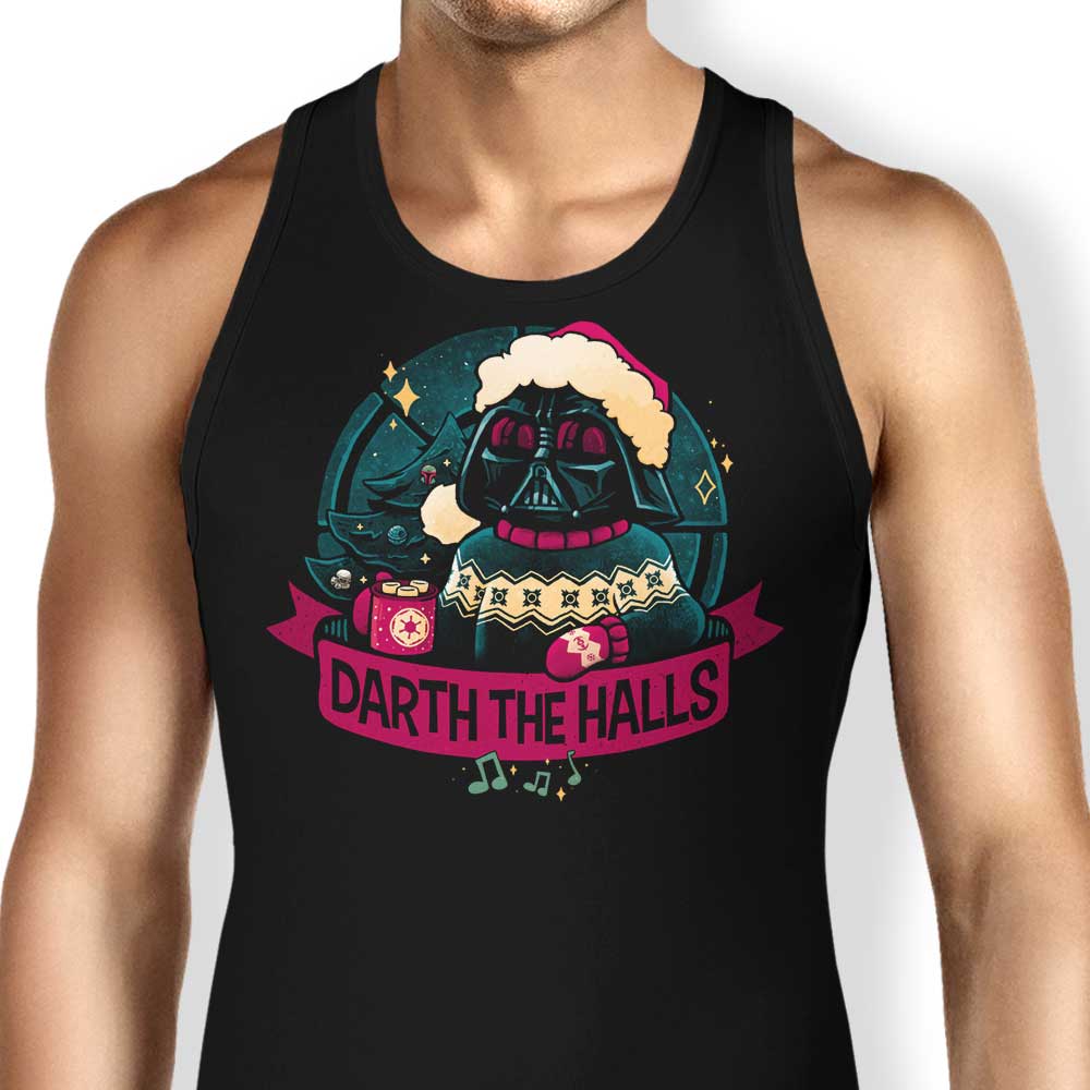 Darth the Halls Tank Top - Adult & Kids T-Shirts, Sweatshirts & Hoodies apparel design preview 1