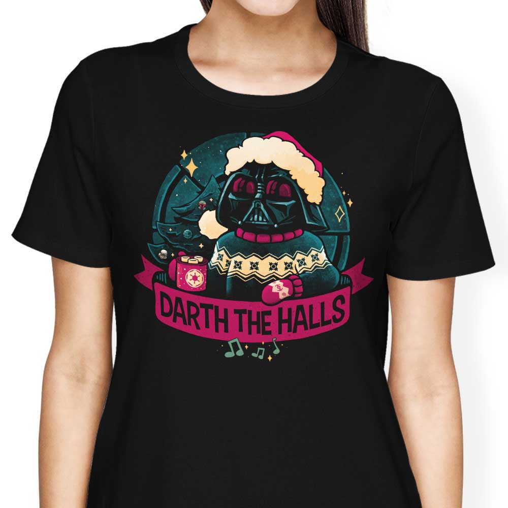 Darth the Halls Women's Apparel - Adult & Kids T-Shirts, Sweatshirts & Hoodies apparel design preview 1