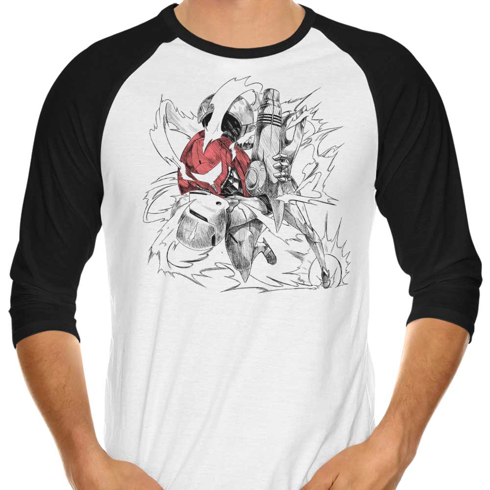 Dashing Hunter 3/4 Sleeve Raglan - Adult & Kids T-Shirts, Sweatshirts & Hoodies apparel design preview 1