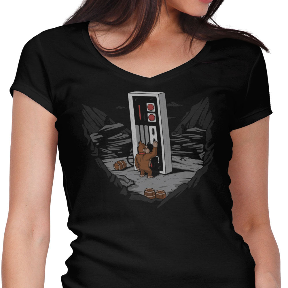 Dawn of Gaming Women's V-Neck - Adult & Kids T-Shirts, Sweatshirts & Hoodies apparel design preview 1