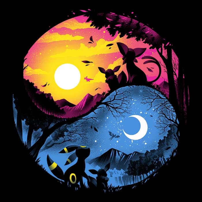 Day Night Evolution Women's Apparel - Adult & Kids T-Shirts, Sweatshirts & Hoodies apparel design preview 2