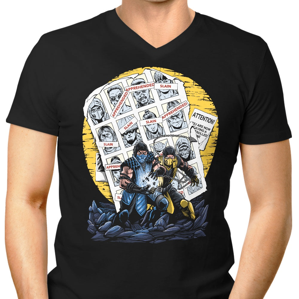 Days of the Mortal Past Men's V-Neck - Adult & Kids T-Shirts, Sweatshirts & Hoodies apparel design preview 1