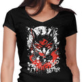 Dead is Better Women's V-Neck - Adult & Kids T-Shirts, Sweatshirts & Hoodies apparel design preview 1