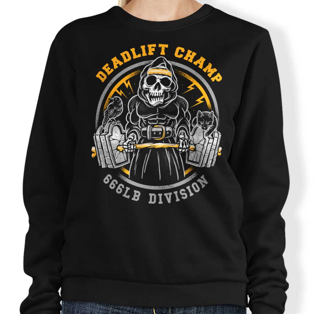 Deadlift Champ - Adult & Kids T-Shirts, Sweatshirts & Hoodies apparel design preview 1