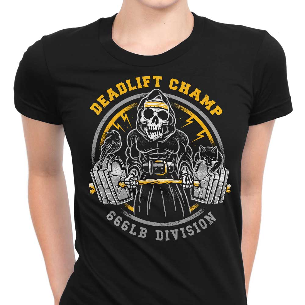 Deadlift Champ Women's Apparel - Adult & Kids T-Shirts, Sweatshirts & Hoodies apparel design preview 1