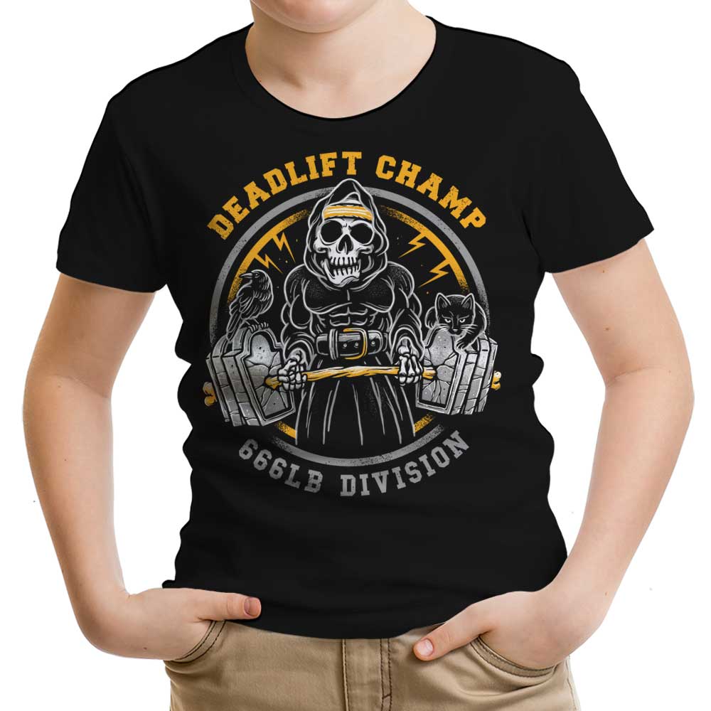 Deadlift Champ Youth Apparel - Adult & Kids T-Shirts, Sweatshirts & Hoodies apparel design preview 1