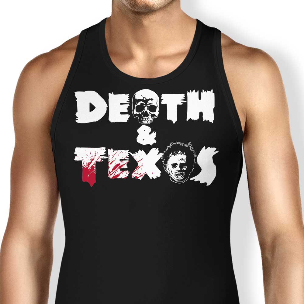 Death and Texas Tank Top - Adult & Kids T-Shirts, Sweatshirts & Hoodies apparel design preview 1