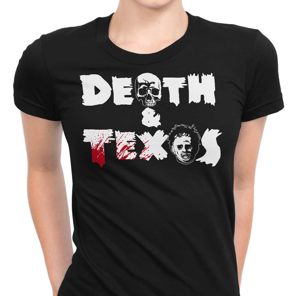 Death and Texas Women's Apparel - Adult & Kids T-Shirts, Sweatshirts & Hoodies apparel design preview 1