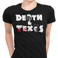 Death and Texas Women's Apparel - Adult & Kids T-Shirts, Sweatshirts & Hoodies apparel design preview 1