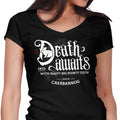 Death Awaits Women's V-Neck - Adult & Kids T-Shirts, Sweatshirts & Hoodies apparel design preview 1