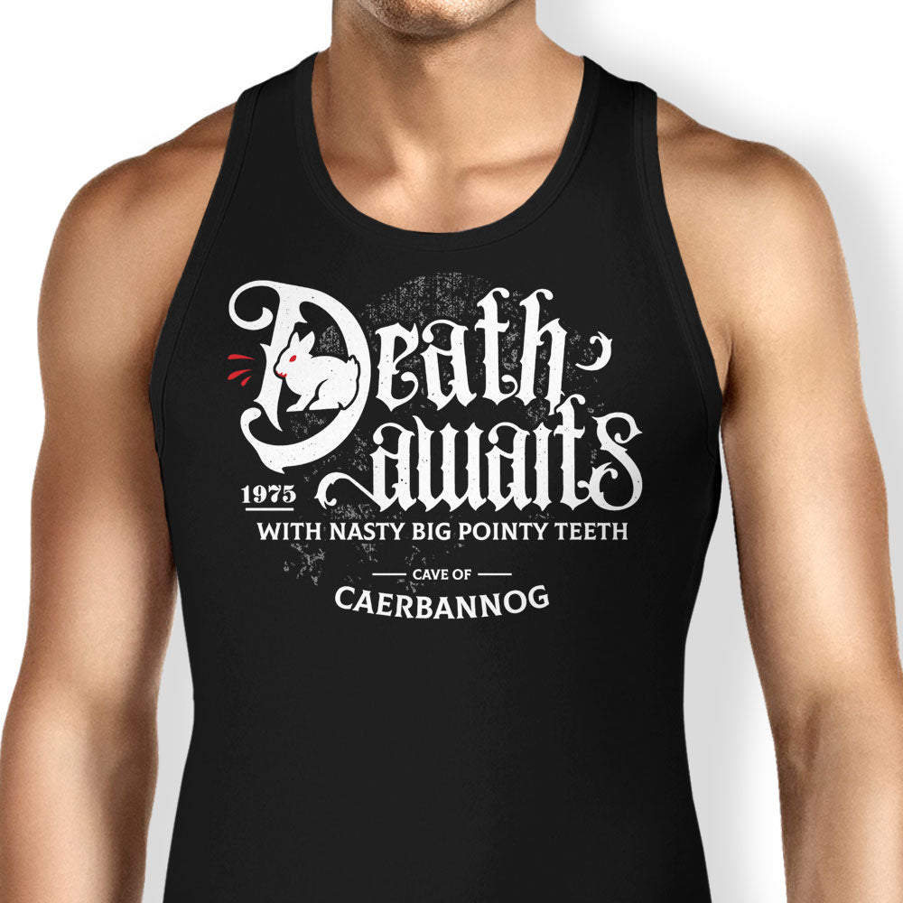 Death Awaits Tank Top - Adult & Kids T-Shirts, Sweatshirts & Hoodies apparel design preview 1