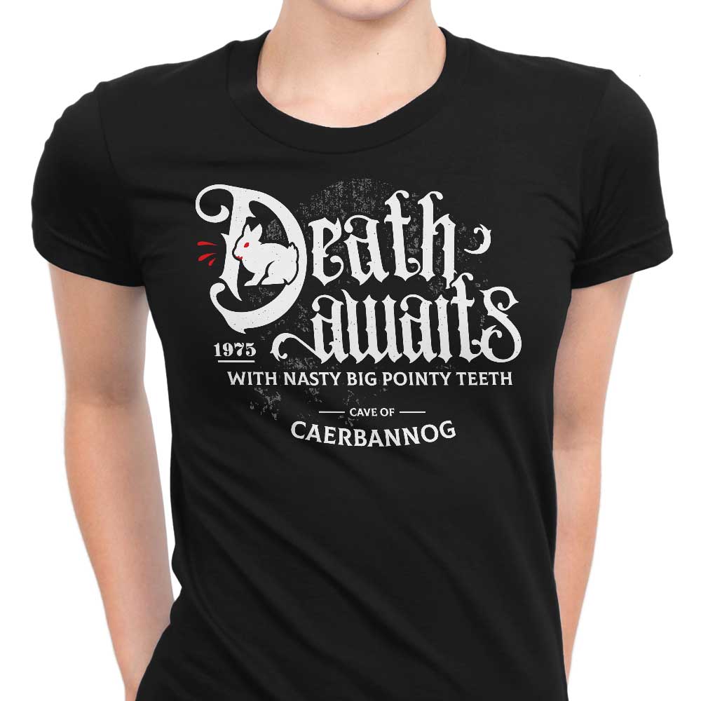 Death Awaits Women's Apparel - Adult & Kids T-Shirts, Sweatshirts & Hoodies apparel design preview 1