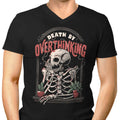 Death by Overthinking Men's V-Neck - Adult & Kids T-Shirts, Sweatshirts & Hoodies apparel design preview 1
