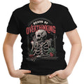 Death by Overthinking Youth Apparel - Adult & Kids T-Shirts, Sweatshirts & Hoodies apparel design preview 1