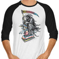 Death Enjoying Life 3/4 Sleeve Raglan - Adult & Kids T-Shirts, Sweatshirts & Hoodies apparel design preview 1