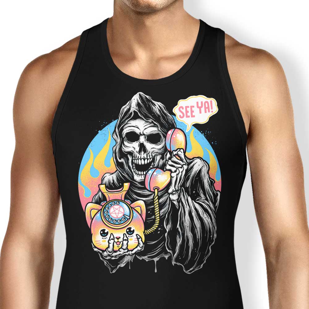 Death is Calling Tank Top - Adult & Kids T-Shirts, Sweatshirts & Hoodies apparel design preview 1