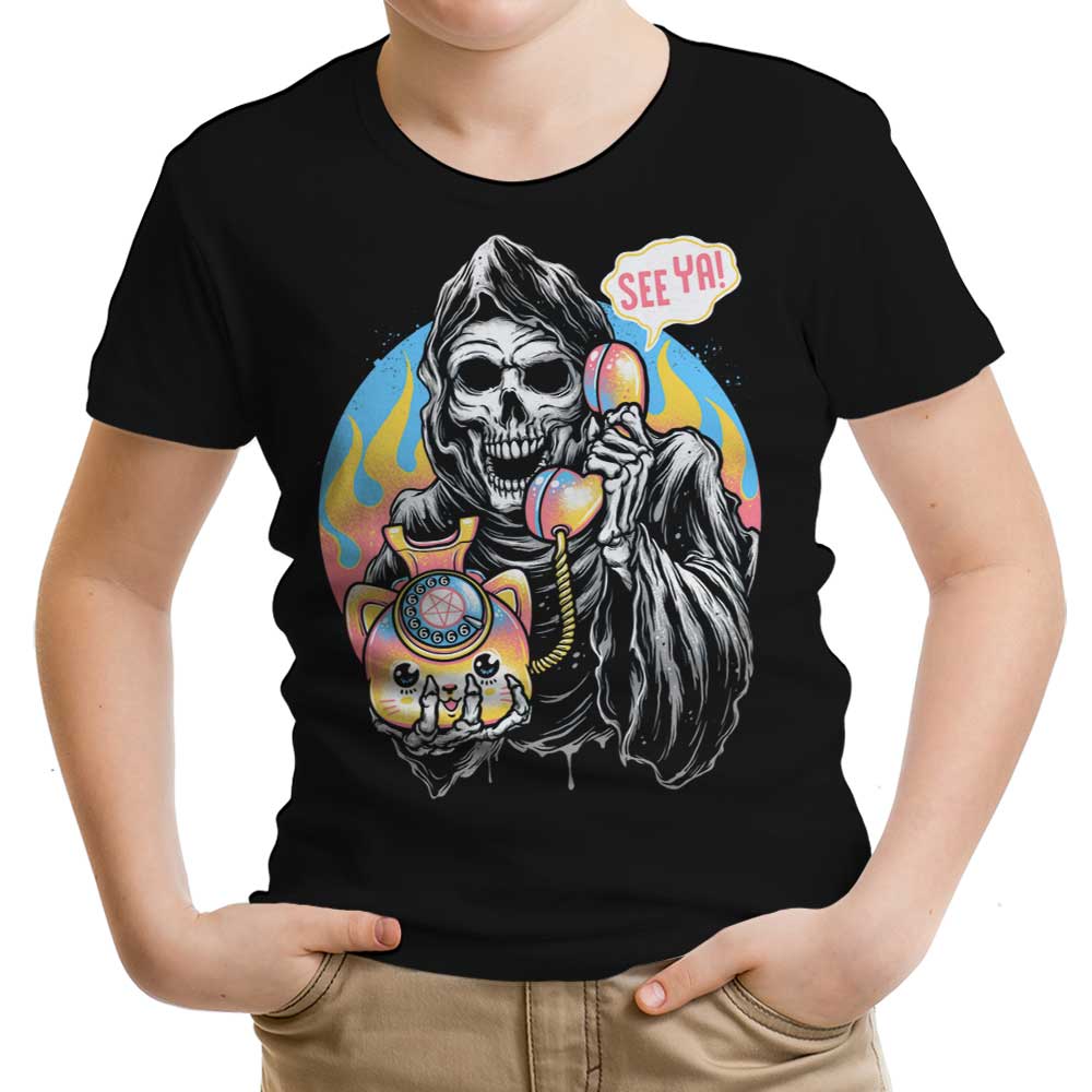 Death is Calling Youth Apparel - Adult & Kids T-Shirts, Sweatshirts & Hoodies apparel design preview 1