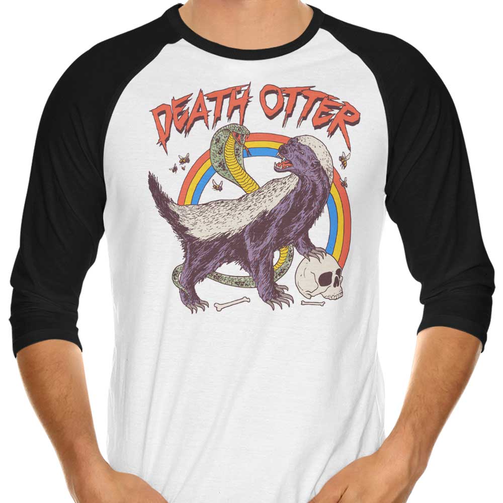 Death Otter 3/4 Sleeve Raglan - Adult & Kids T-Shirts, Sweatshirts & Hoodies apparel design preview 1