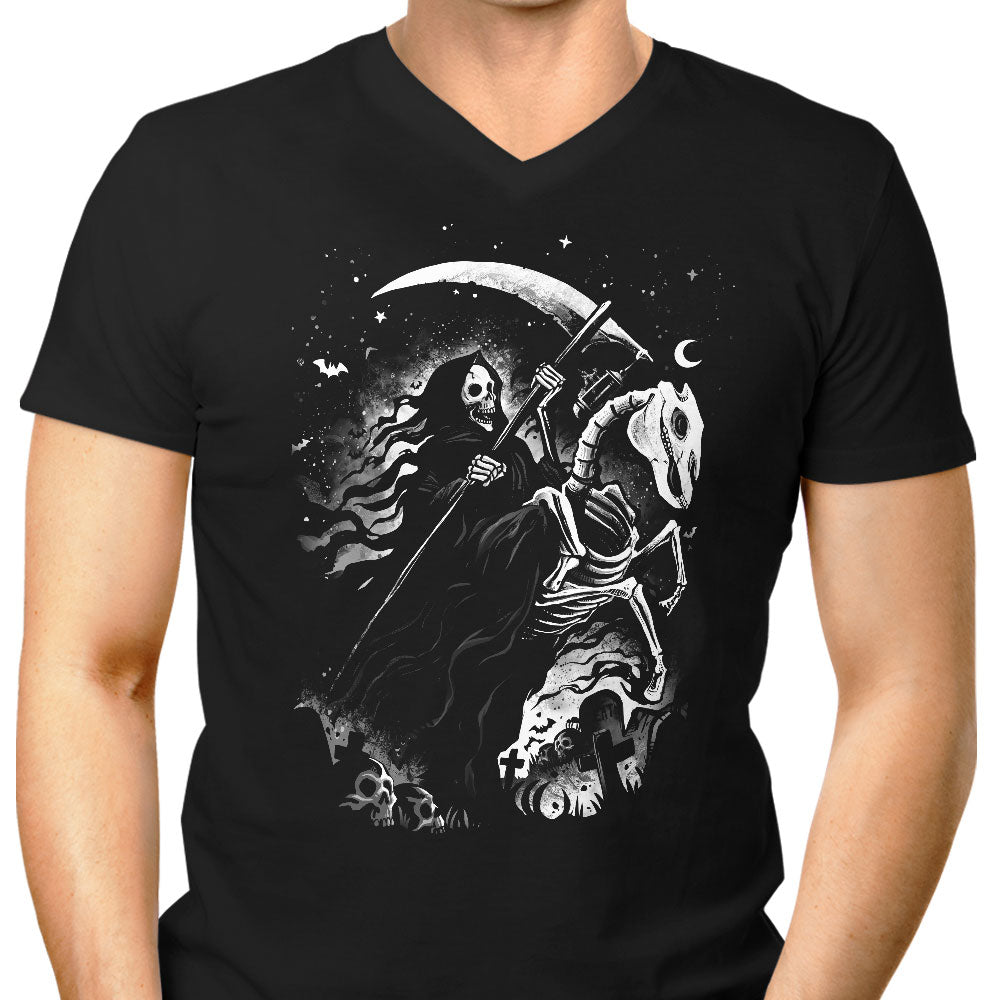 Death Rider Men's V-Neck - Adult & Kids T-Shirts, Sweatshirts & Hoodies apparel design preview 1