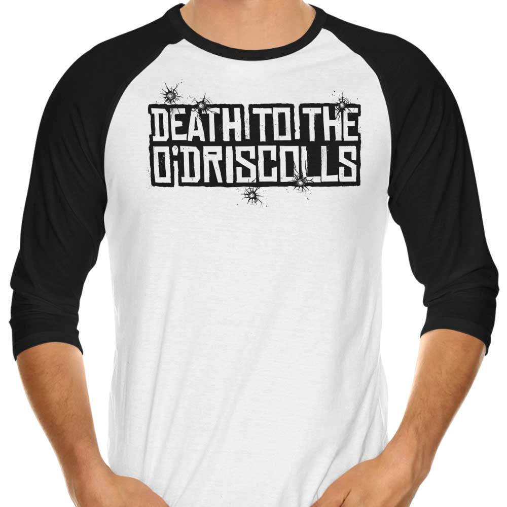 Death to the Gang 3/4 Sleeve Raglan - Adult & Kids T-Shirts, Sweatshirts & Hoodies apparel design preview 1