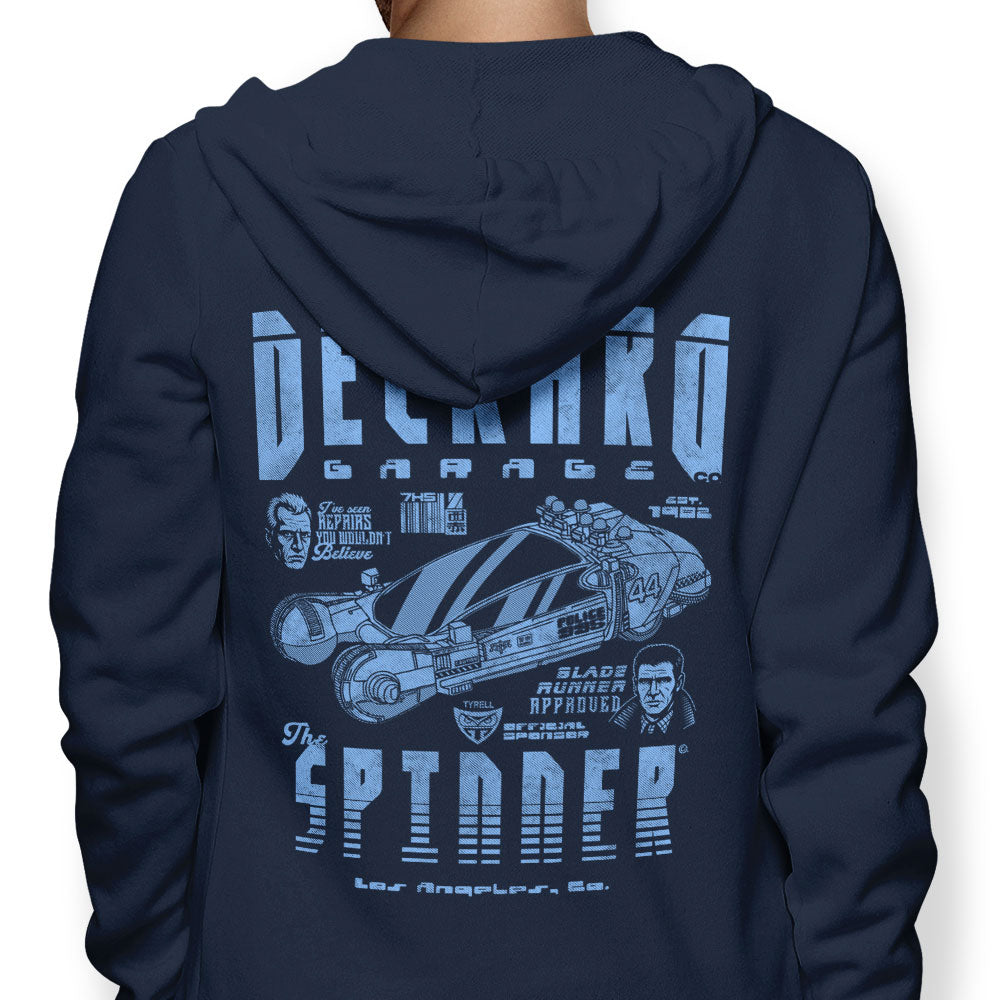 Deckard Garage - Adult & Kids T-Shirts, Sweatshirts & Hoodies apparel design preview 1