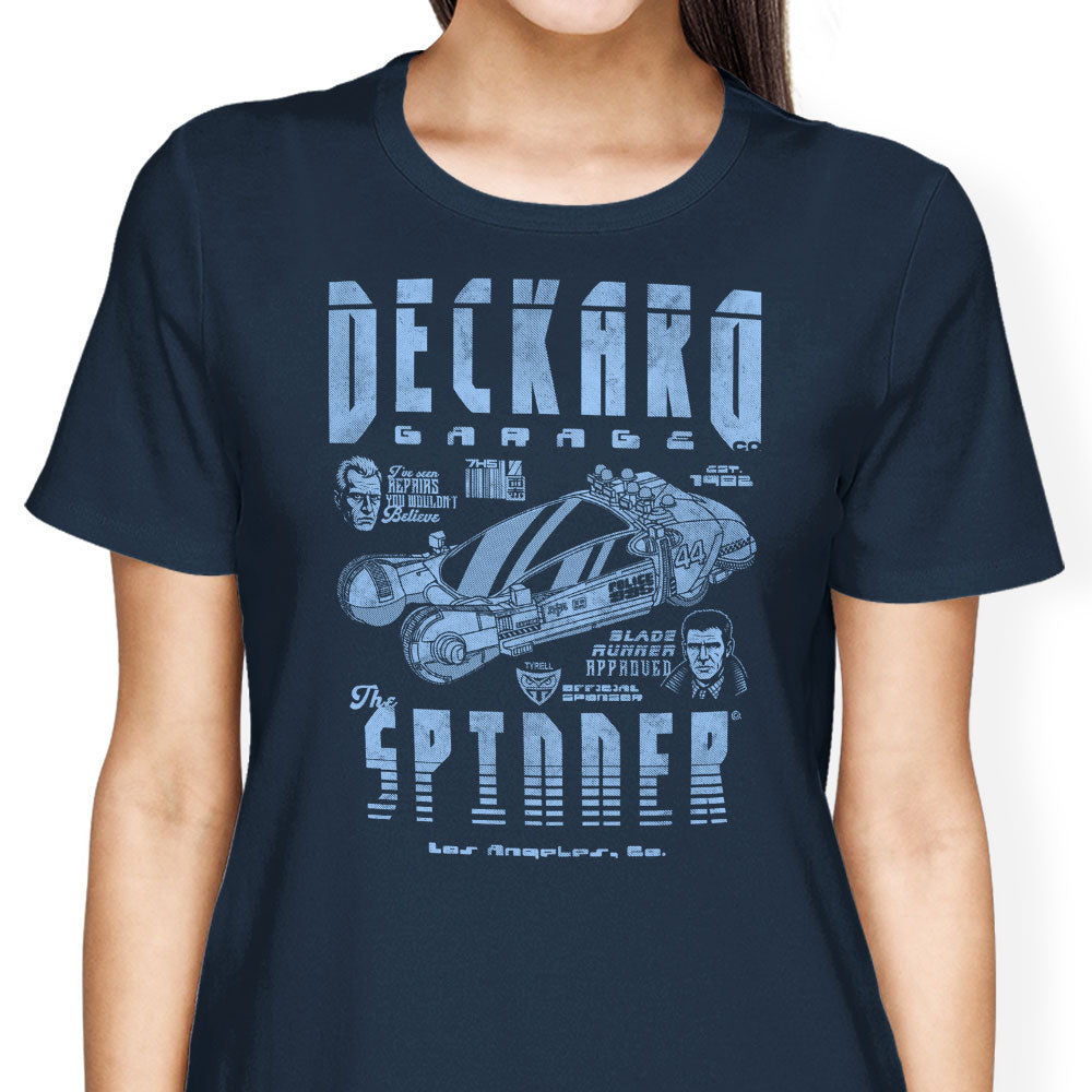 Deckard Garage Women's Apparel - Adult & Kids T-Shirts, Sweatshirts & Hoodies apparel design preview 1
