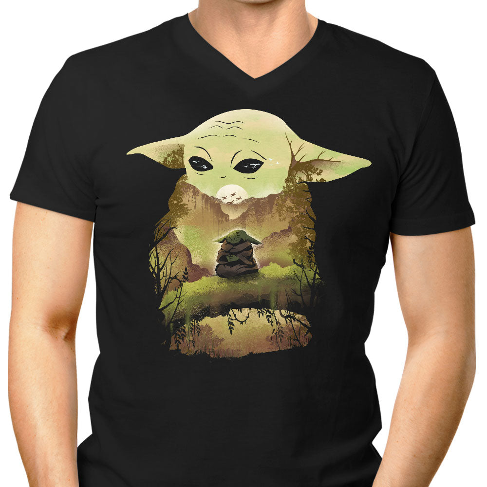 Deep in Thought Men's V-Neck - Adult & Kids T-Shirts, Sweatshirts & Hoodies apparel design preview 1