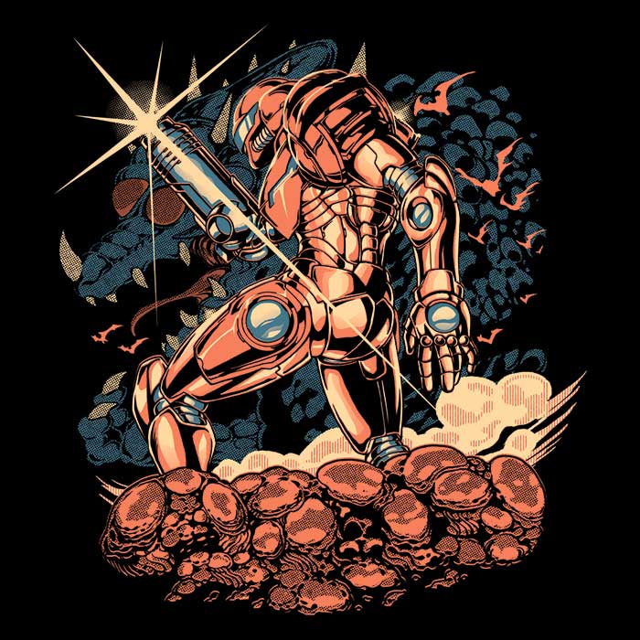 Deep Space Hunting Men's V-Neck - Adult & Kids T-Shirts, Sweatshirts & Hoodies apparel design preview 2