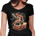Deep Space Hunting Women's V-Neck - Adult & Kids T-Shirts, Sweatshirts & Hoodies apparel design preview 1