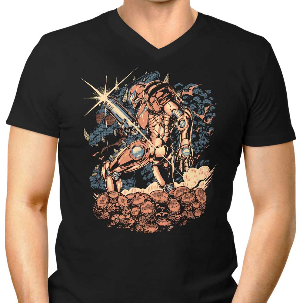 Deep Space Hunting Men's V-Neck - Adult & Kids T-Shirts, Sweatshirts & Hoodies apparel design preview 1