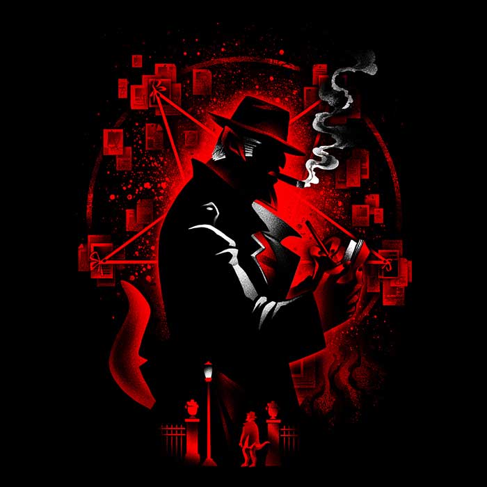 Demon Detective Women's Apparel - Adult & Kids T-Shirts, Sweatshirts & Hoodies apparel design preview 2