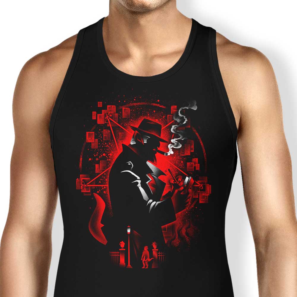 Demon Detective Tank Top - Adult & Kids T-Shirts, Sweatshirts & Hoodies apparel design preview 1