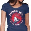 Demon Dojo Women's V-Neck - Adult & Kids T-Shirts, Sweatshirts & Hoodies apparel design preview 1