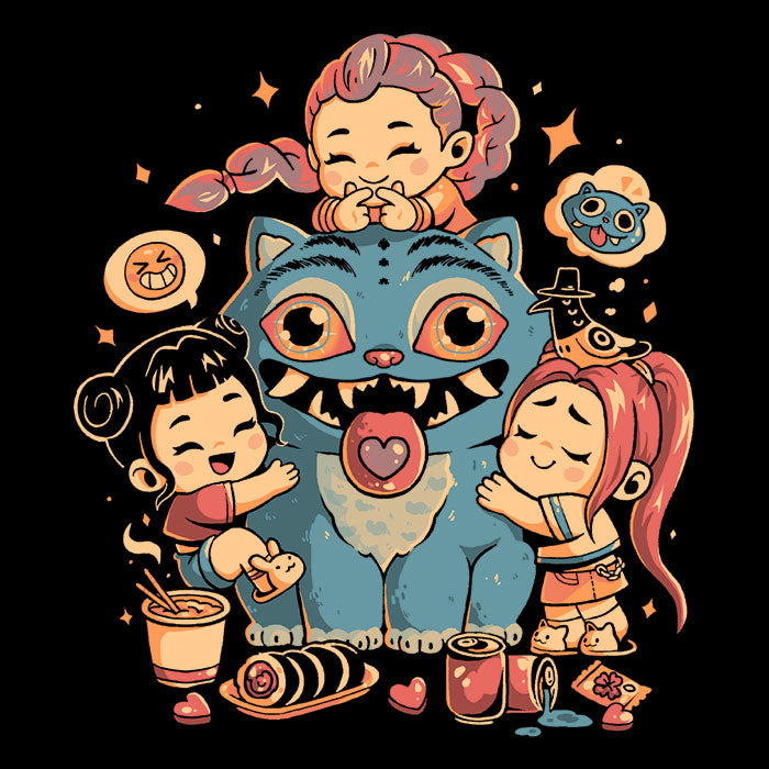 Demon Huggers Men's V-Neck - Adult & Kids T-Shirts, Sweatshirts & Hoodies apparel design preview 2