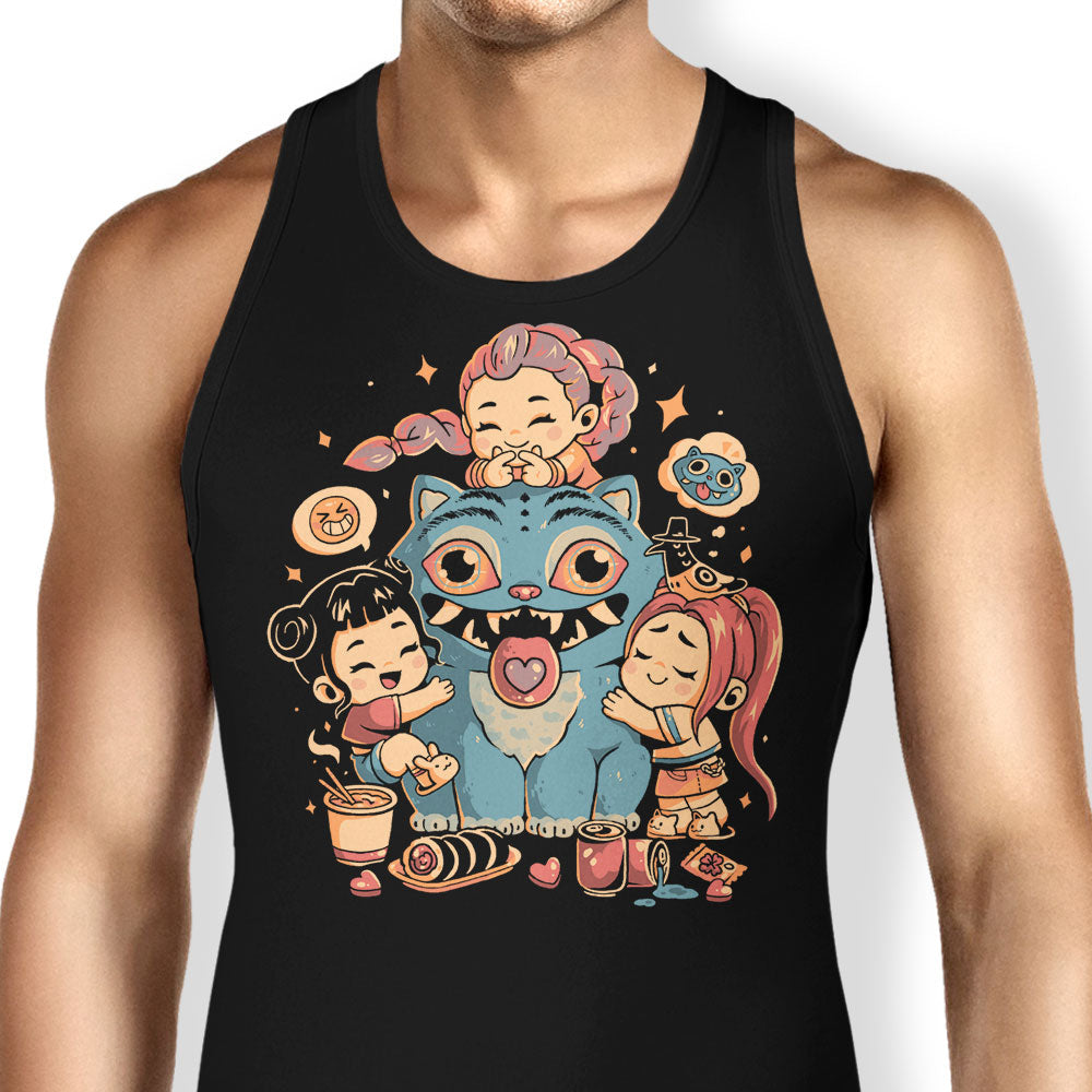 Demon Huggers Tank Top - Adult & Kids T-Shirts, Sweatshirts & Hoodies apparel design preview 1