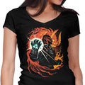 Demon King Women's V-Neck - Adult & Kids T-Shirts, Sweatshirts & Hoodies apparel design preview 1