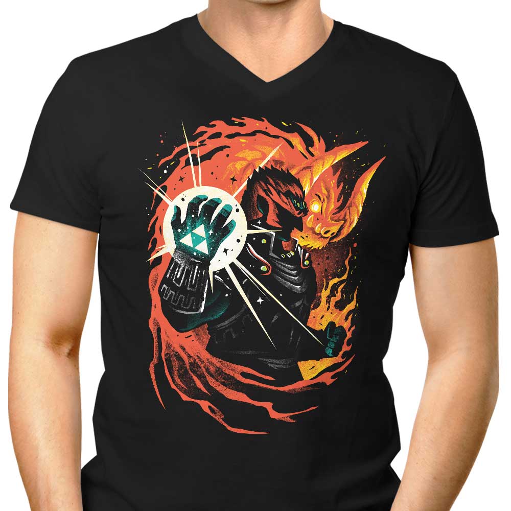 Demon King Men's V-Neck - Adult & Kids T-Shirts, Sweatshirts & Hoodies apparel design preview 1