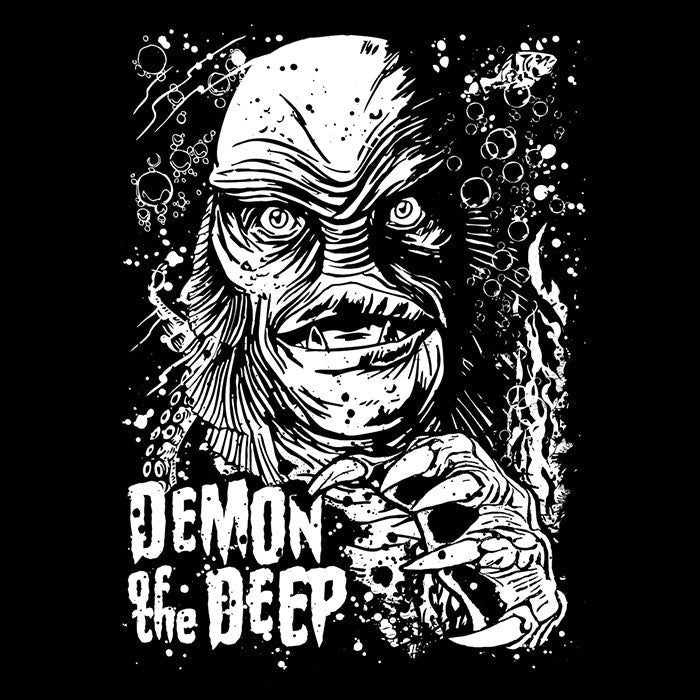 Demon of the Deep Tank Top - Adult & Kids T-Shirts, Sweatshirts & Hoodies apparel design preview 2