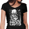Demon of the Deep Women's V-Neck - Adult & Kids T-Shirts, Sweatshirts & Hoodies apparel design preview 1