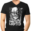 Demon of the Deep Men's V-Neck - Adult & Kids T-Shirts, Sweatshirts & Hoodies apparel design preview 1