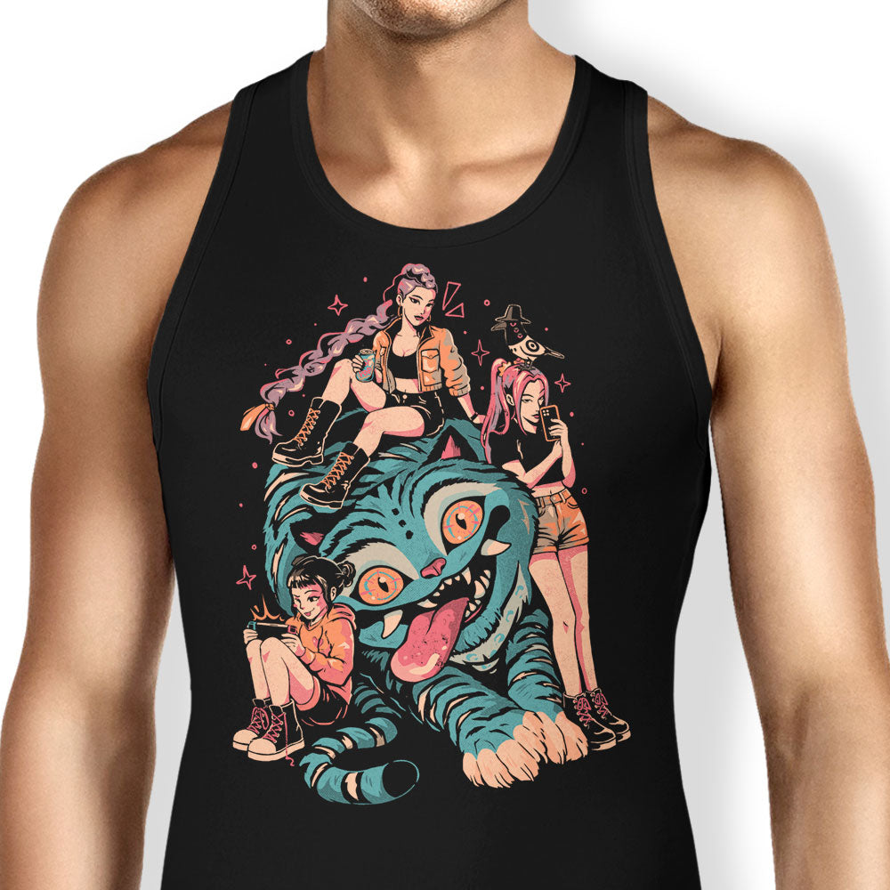 Demon Pillow Tank Top - Adult & Kids T-Shirts, Sweatshirts & Hoodies apparel design preview 1