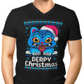 Derpy Christmas Sweater Men's V-Neck - Adult & Kids T-Shirts, Sweatshirts & Hoodies apparel design preview 1