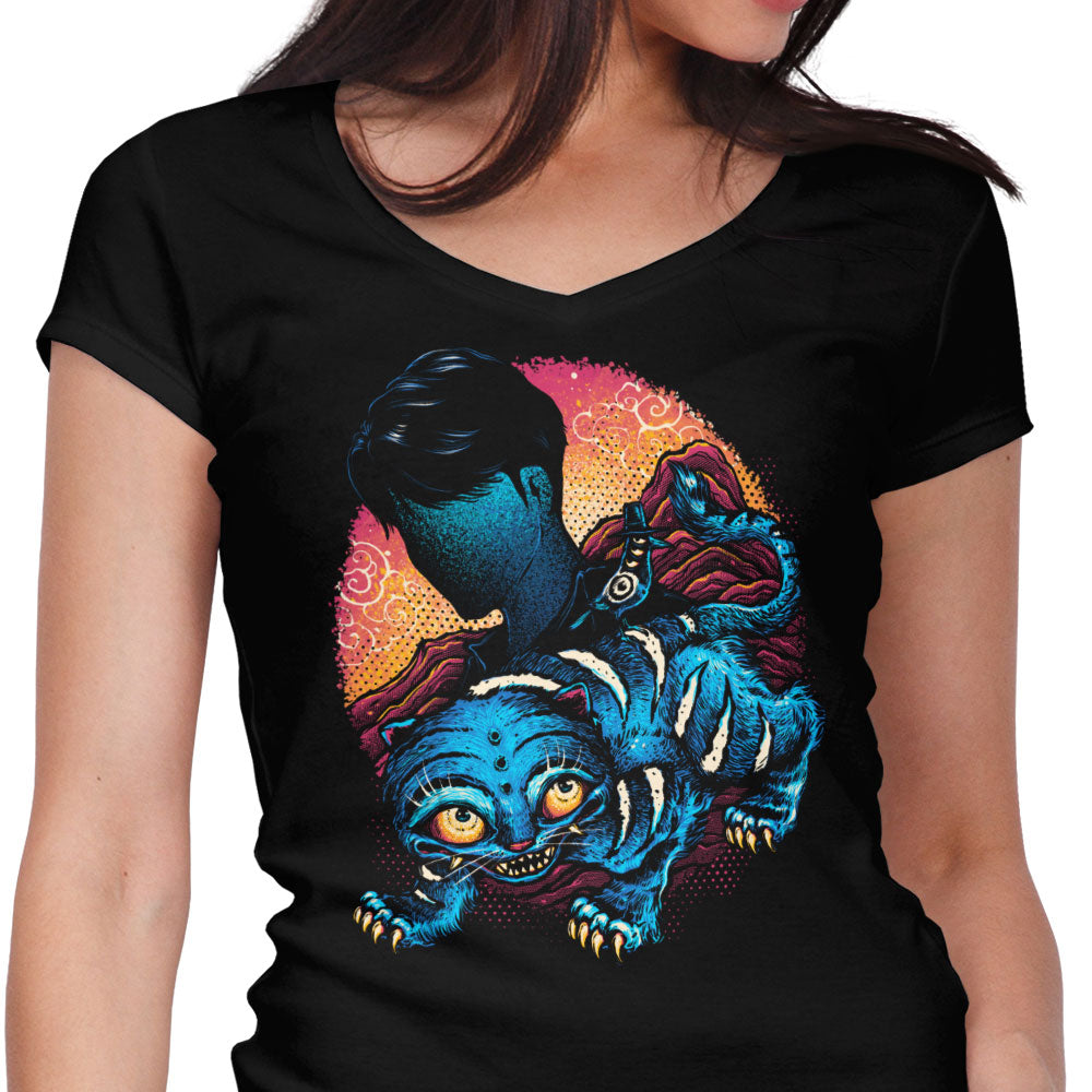 Derpy Companion Women's V-Neck - Adult & Kids T-Shirts, Sweatshirts & Hoodies apparel design preview 1